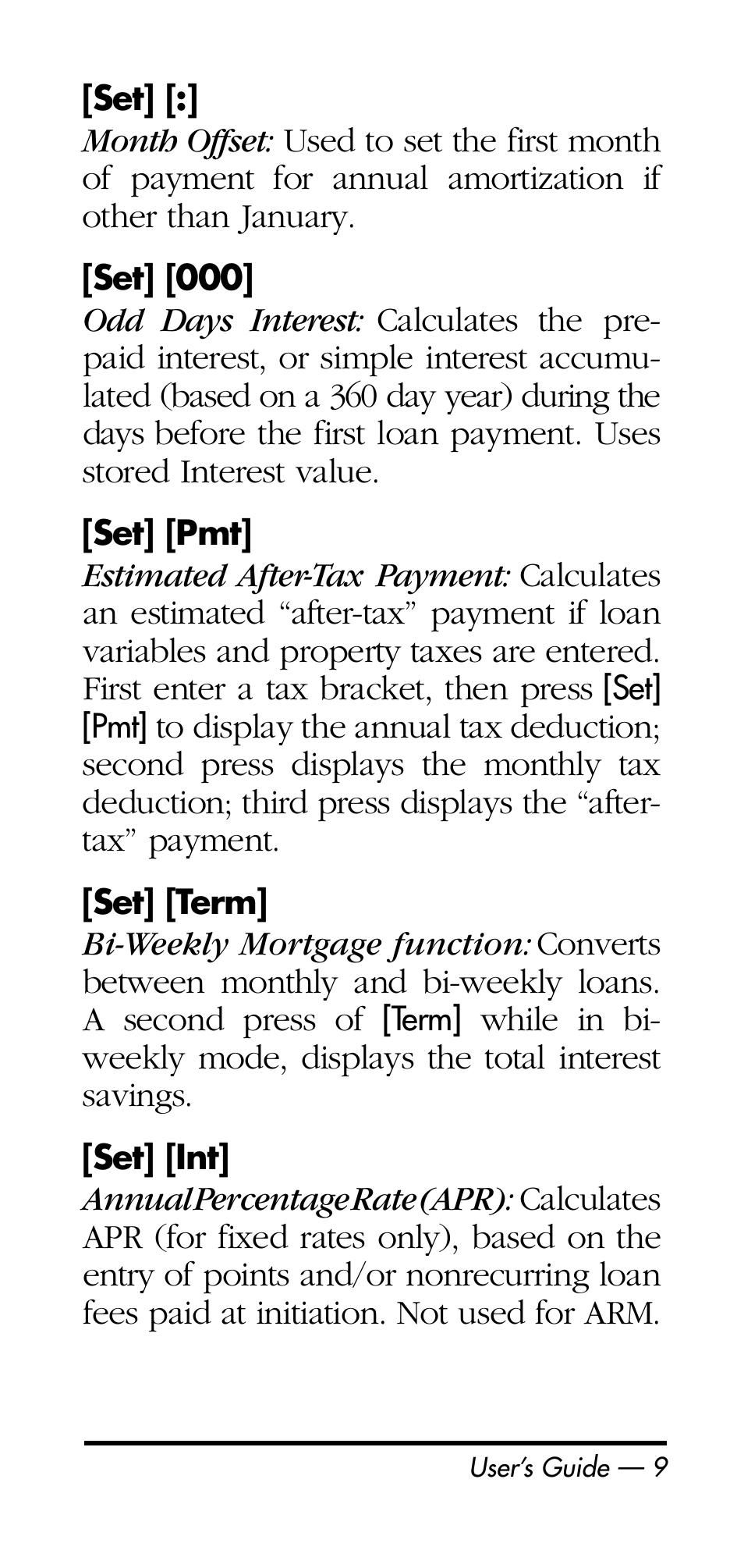 Calculated Industries 3125 User Manual | Page 9 / 64