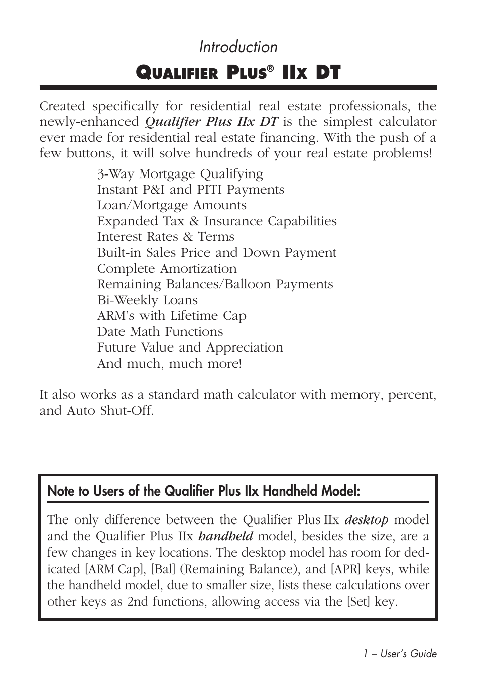 Introduction | Calculated Industries 43285 User Manual | Page 2 / 51