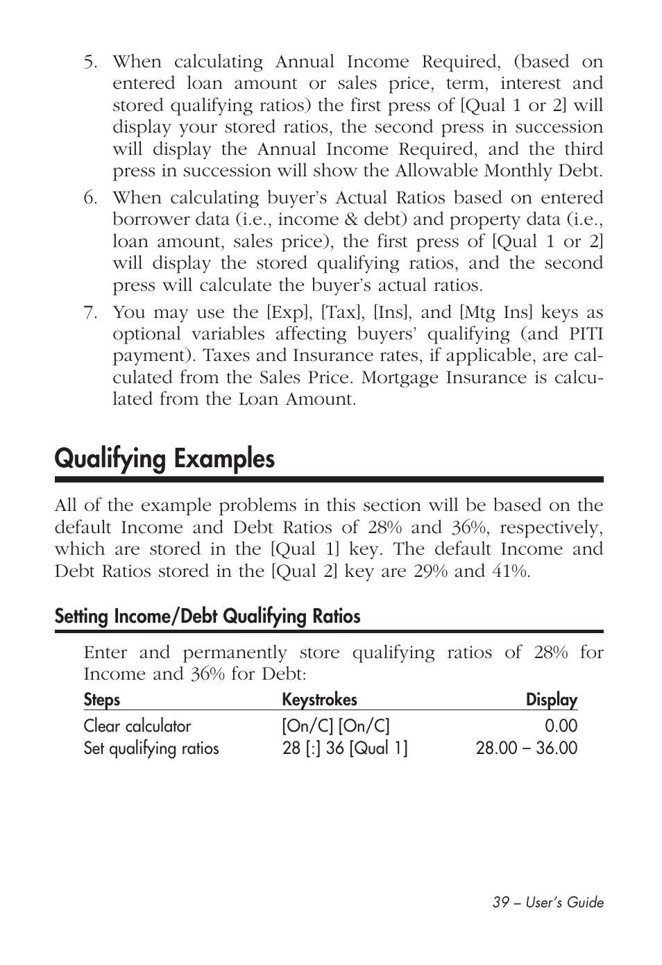 Qualifying examples | Calculated Industries 43285 User Manual | Page 40 / 51