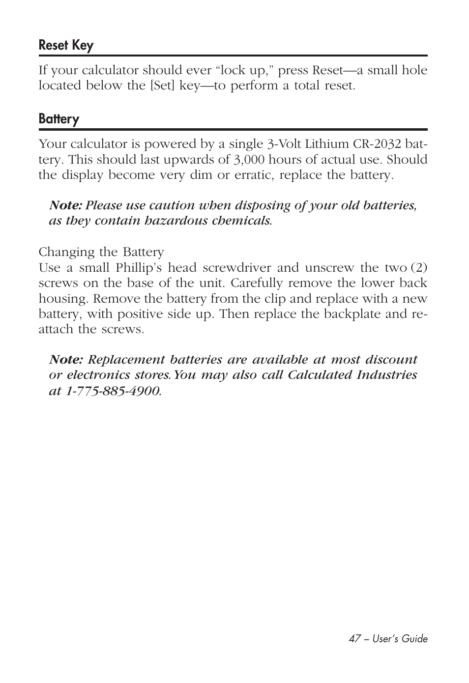 Calculated Industries 43285 User Manual | Page 48 / 51