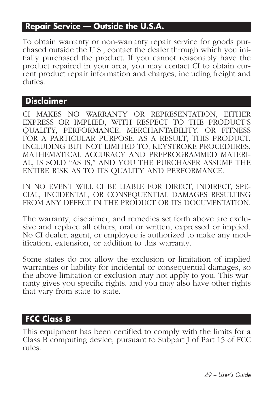 Calculated Industries 43285 User Manual | Page 50 / 51