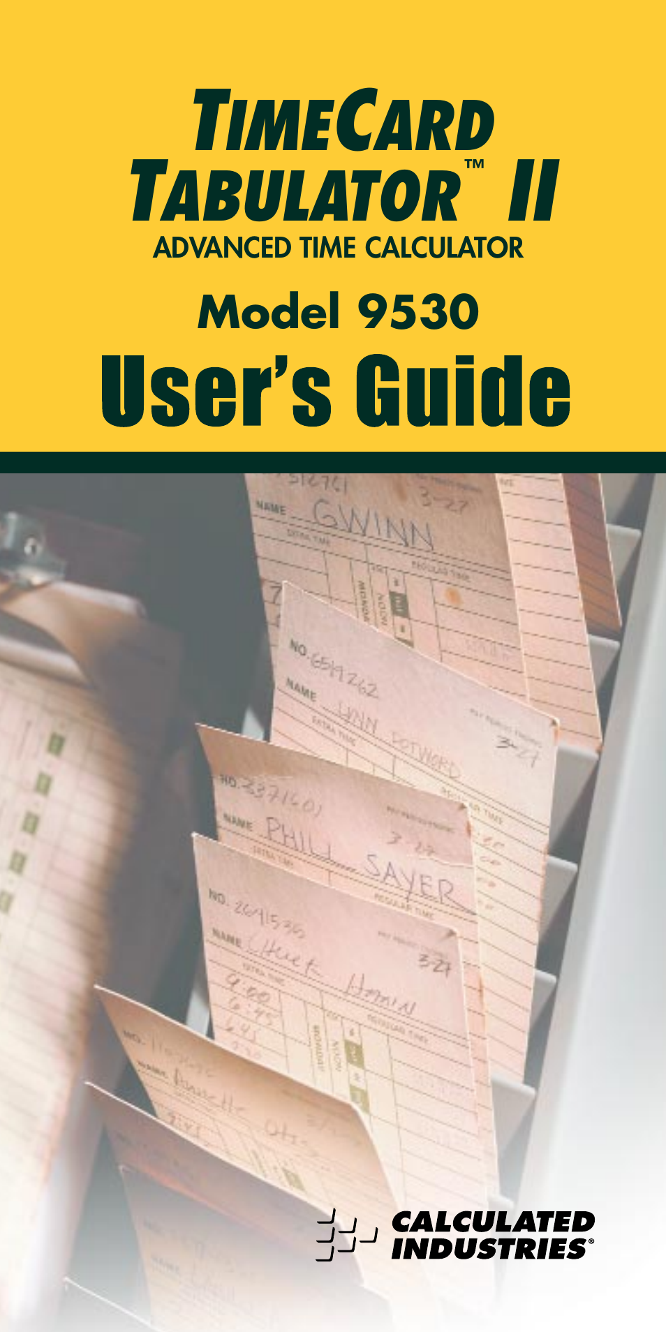 Calculated Industries 9530 User Guide User Manual | 46 pages