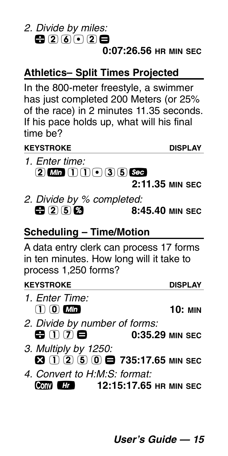 Calculated Industries 9530 Pocket Reference Guide User Manual | Page 19 / 46