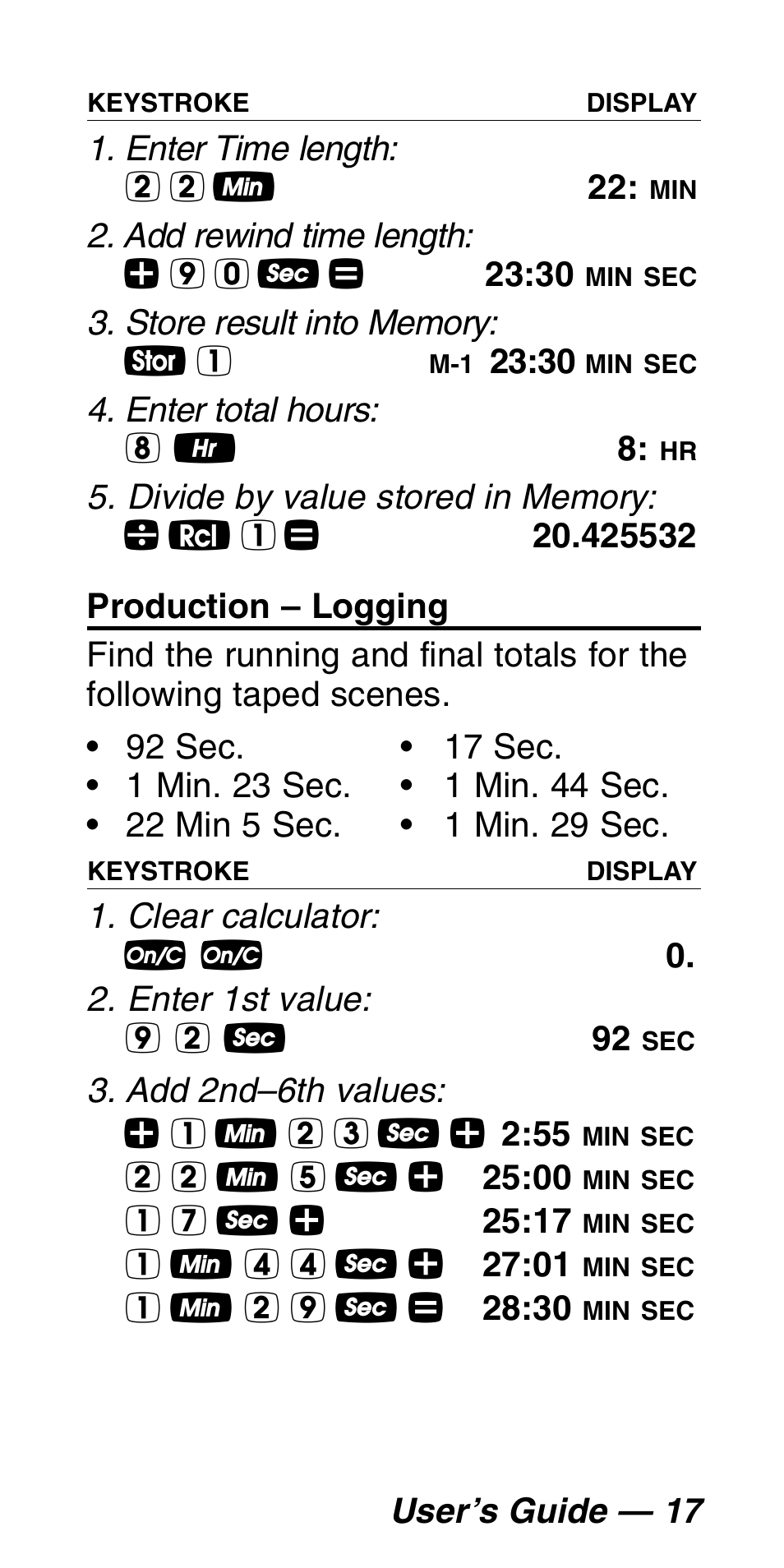 Calculated Industries 9530 Pocket Reference Guide User Manual | Page 21 / 46