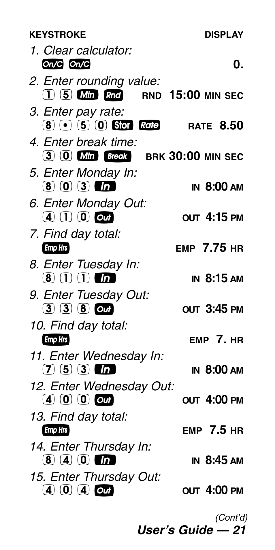 Calculated Industries 9530 Pocket Reference Guide User Manual | Page 25 / 46
