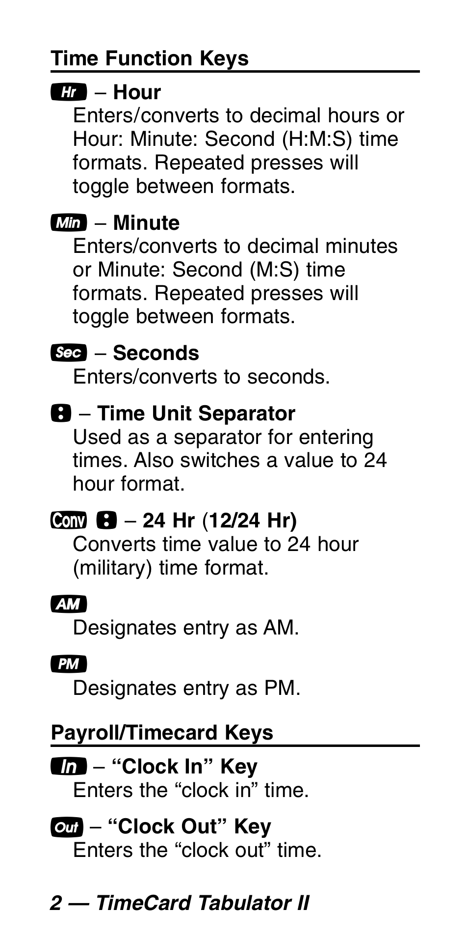 Calculated Industries 9530 Pocket Reference Guide User Manual | Page 6 / 46