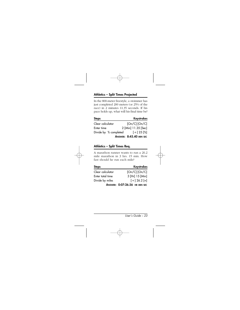 Calculated Industries 9526 User Manual | Page 23 / 56