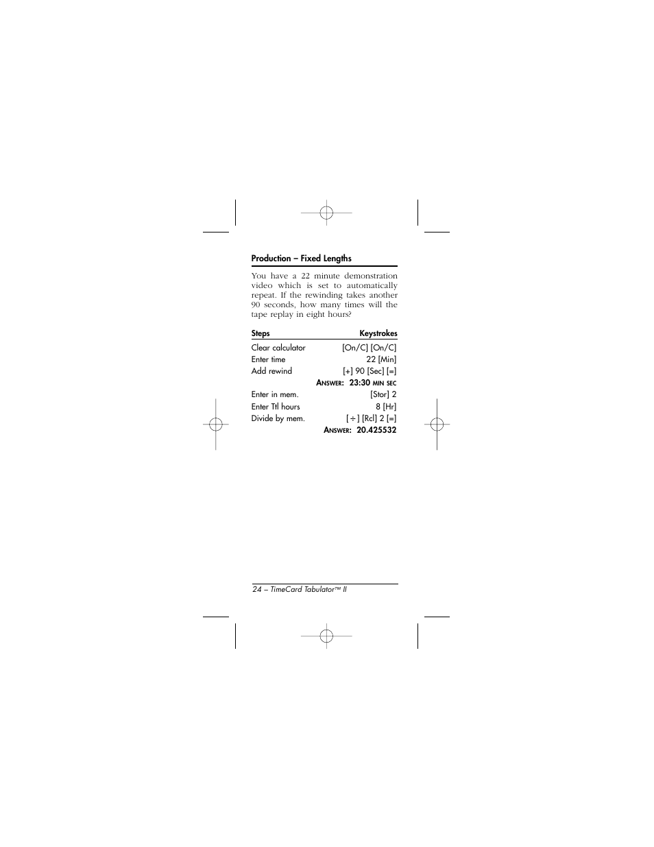 Calculated Industries 9526 User Manual | Page 24 / 56