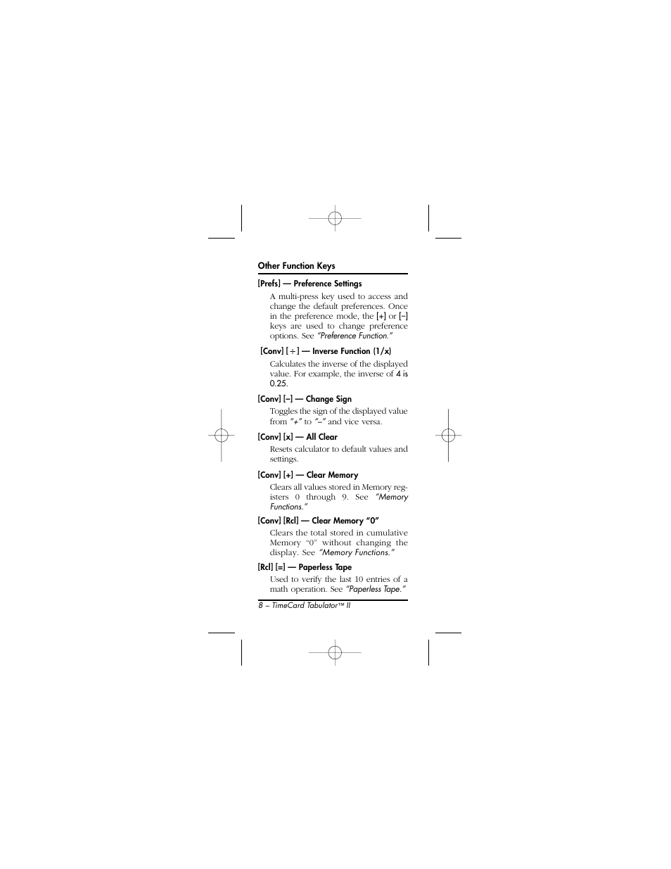 Calculated Industries 9526 User Manual | Page 8 / 56