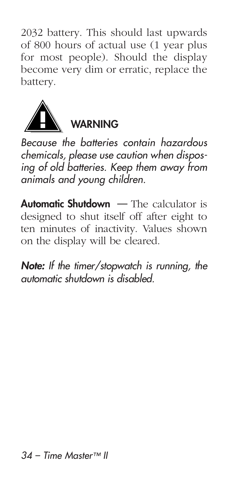Calculated Industries 9126 User Manual | Page 34 / 40