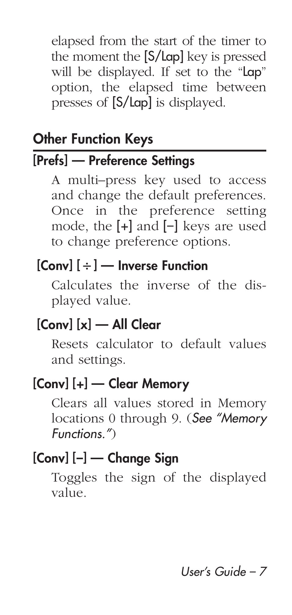 Calculated Industries 9126 User Manual | Page 7 / 40