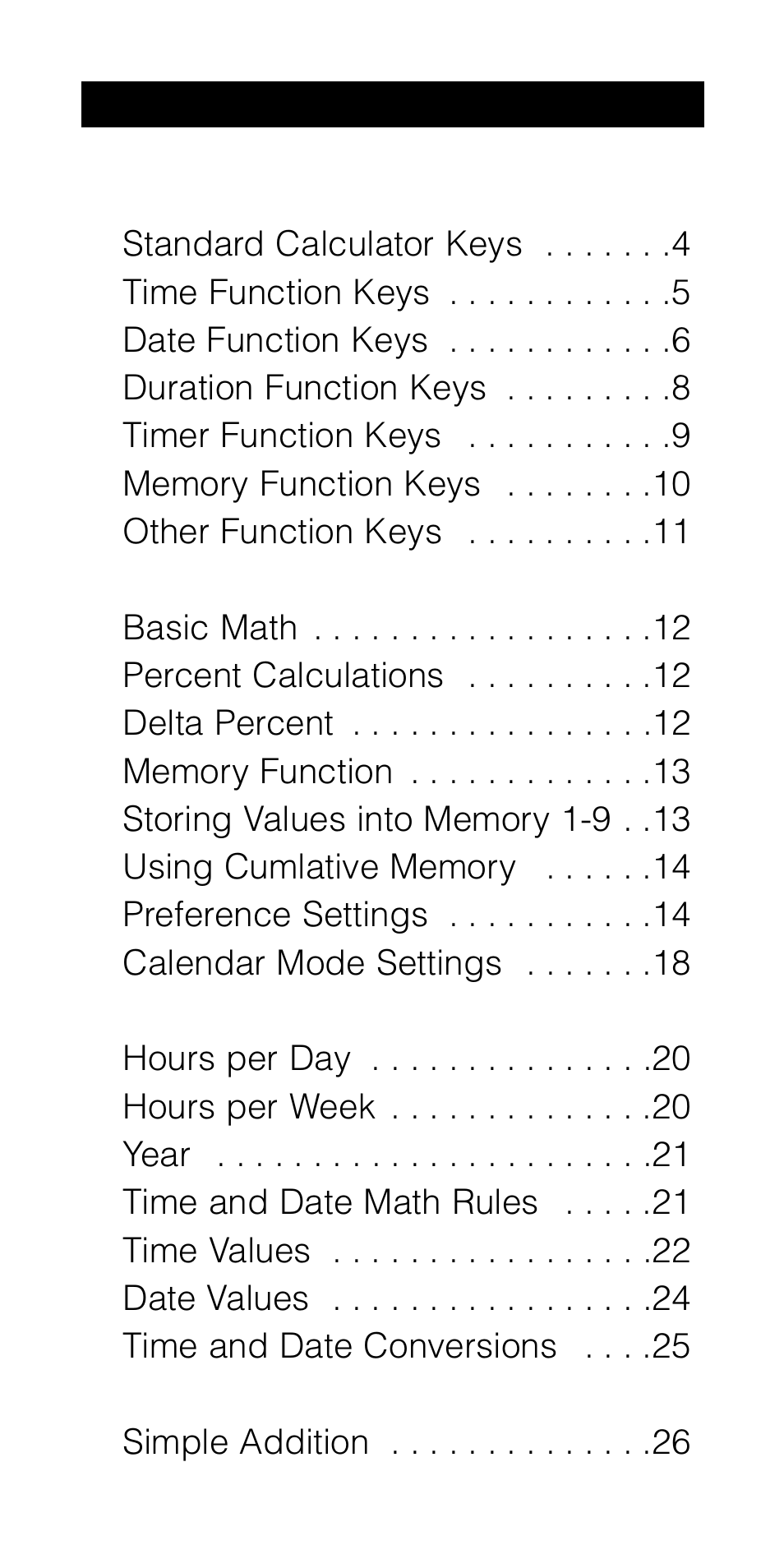 Calculated Industries 9430 User Manual | Page 3 / 52