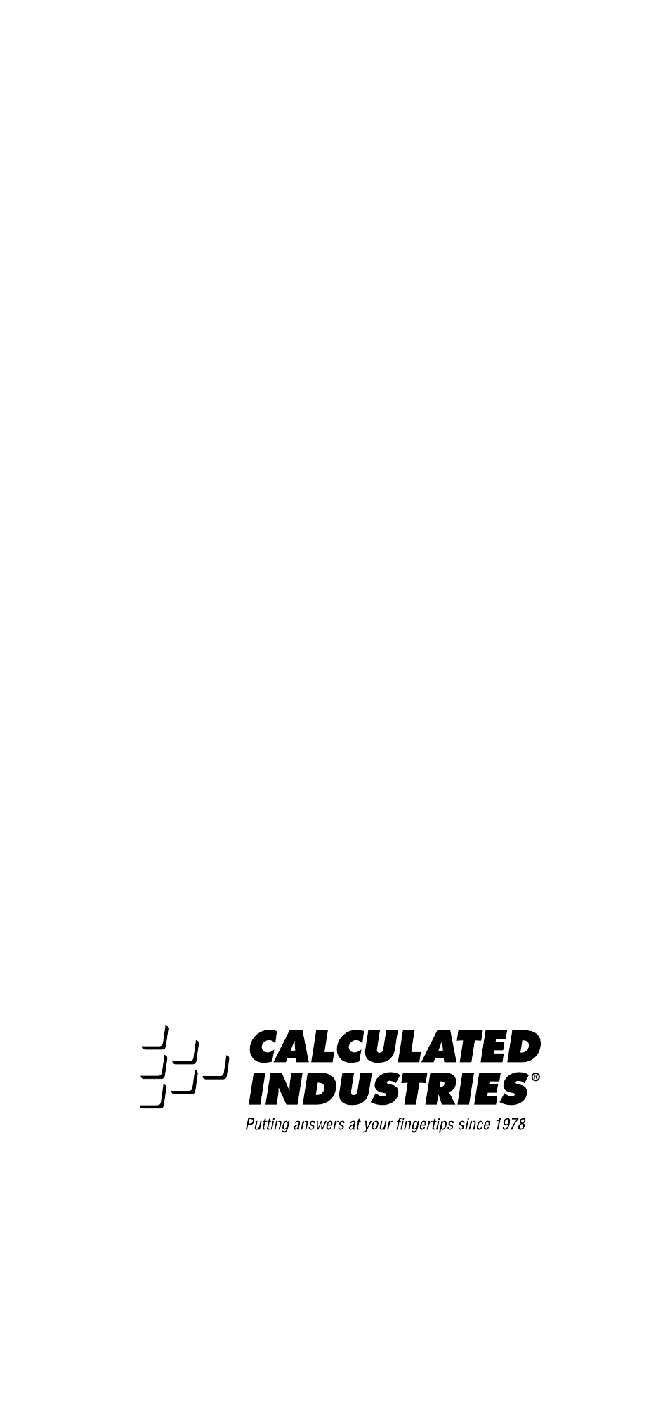 Calculated Industries 9426 User Manual | Page 60 / 60