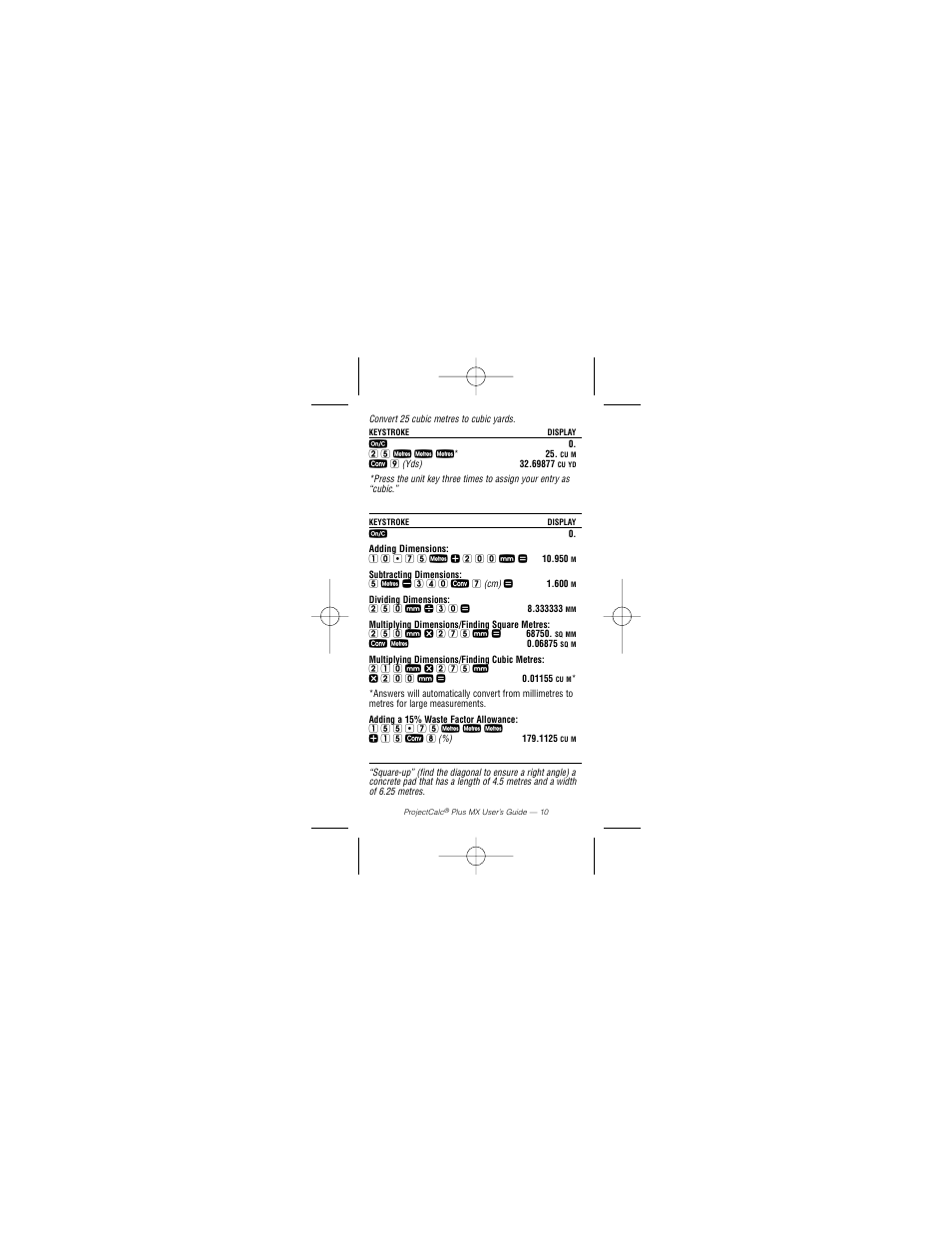 Calculated Industries 8528 User Manual | Page 12 / 24