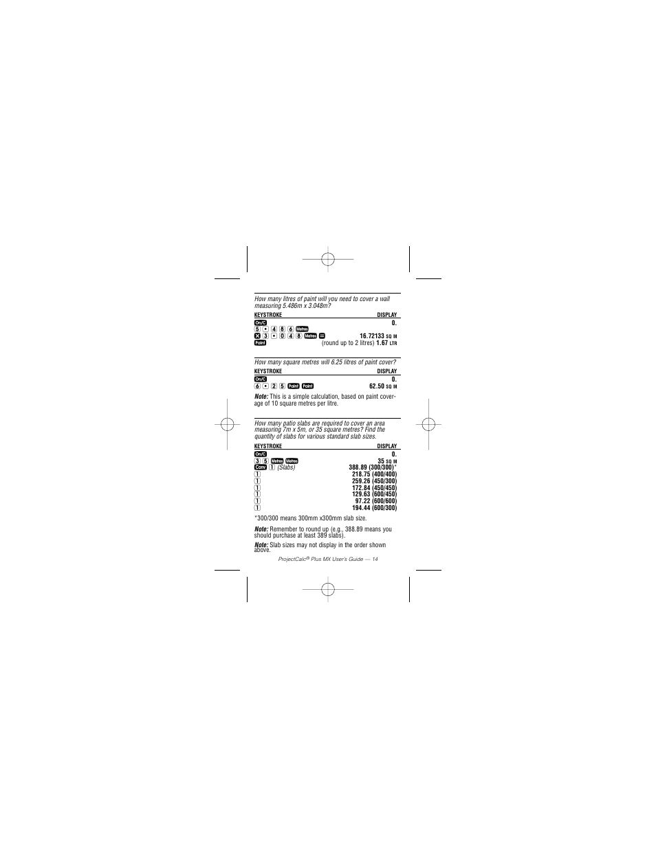 Calculated Industries 8528 User Manual | Page 16 / 24
