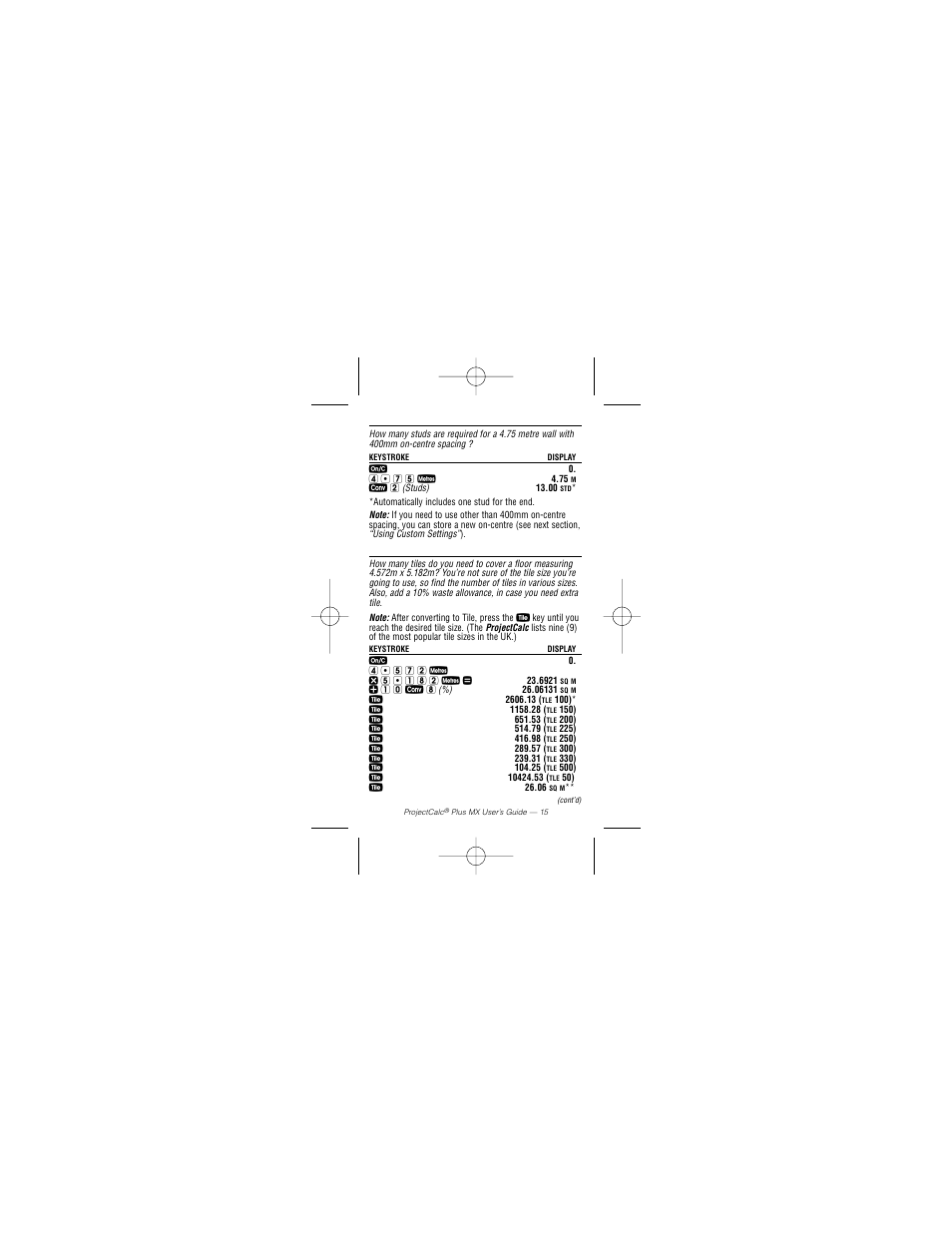 Calculated Industries 8528 User Manual | Page 17 / 24