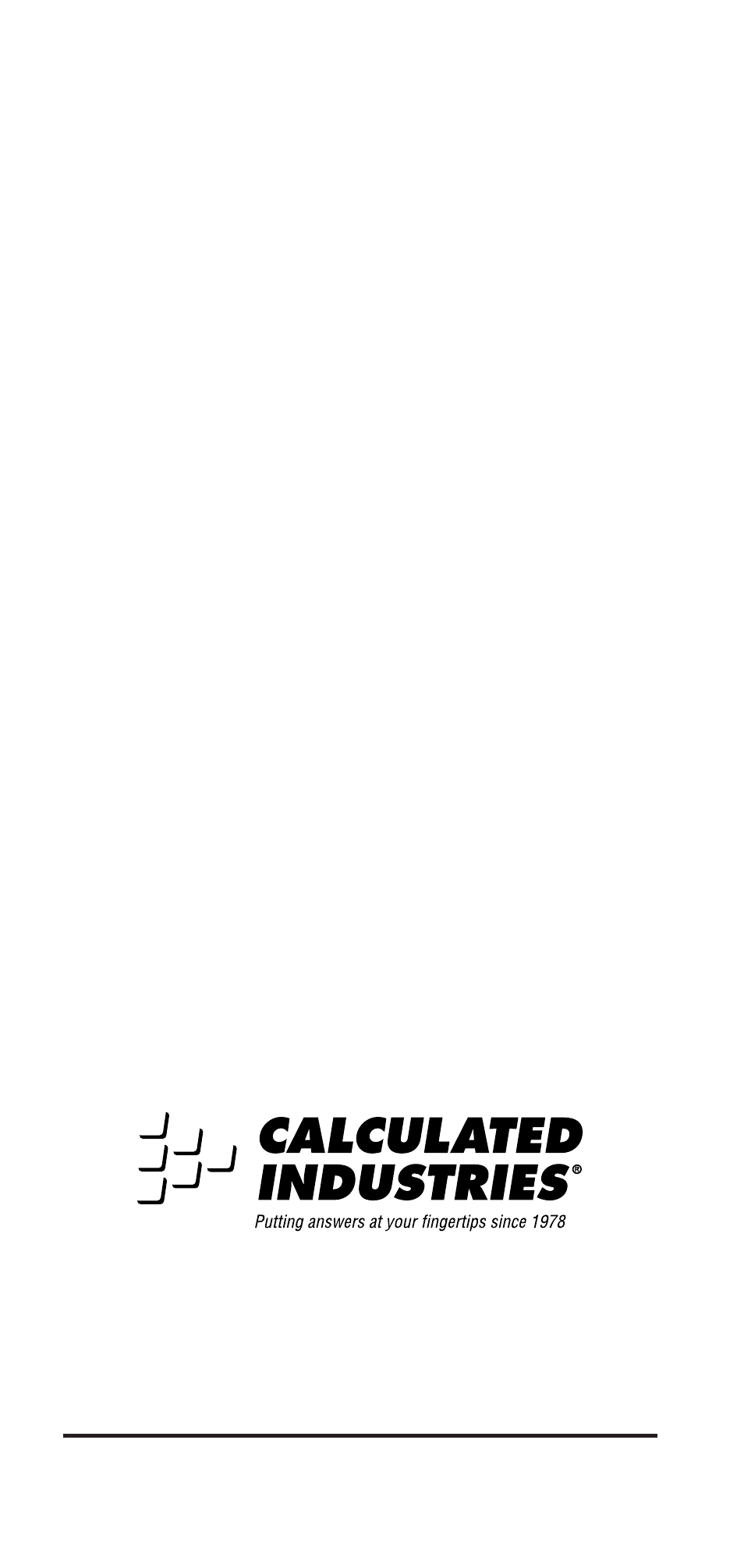 Calculated Industries 8416 User Manual | Page 52 / 52