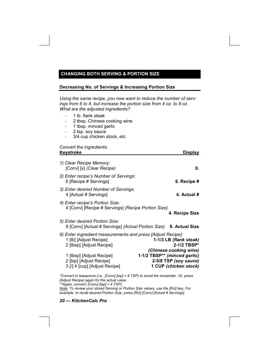 Calculated Industries 8304 User Manual | Page 20 / 23