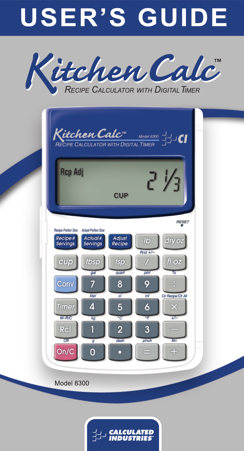 Calculated Industries 8300-G User Manual | 28 pages