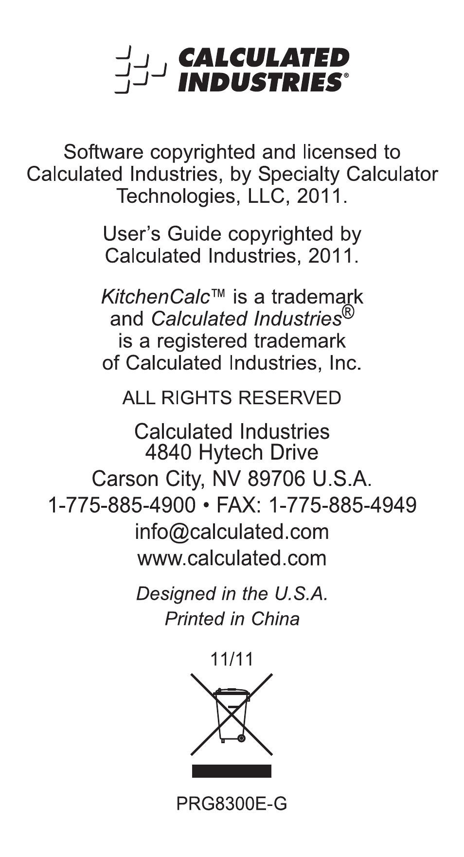 Calculated Industries 8300-G User Manual | Page 27 / 28