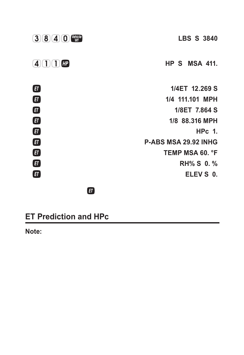 Et prediction and hpc | Calculated Industries 8703 User Manual | Page 29 / 70
