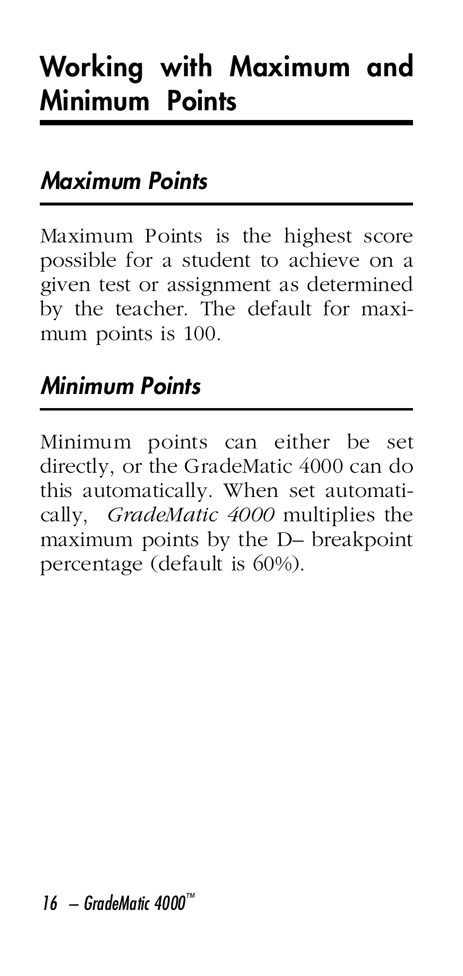 Working with maximum and minimum points | Calculated Industries 3058 User Manual | Page 16 / 64