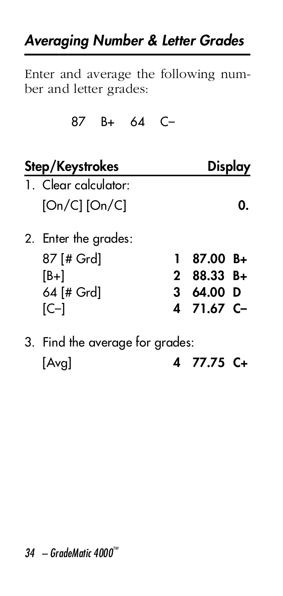 Calculated Industries 3058 User Manual | Page 34 / 64