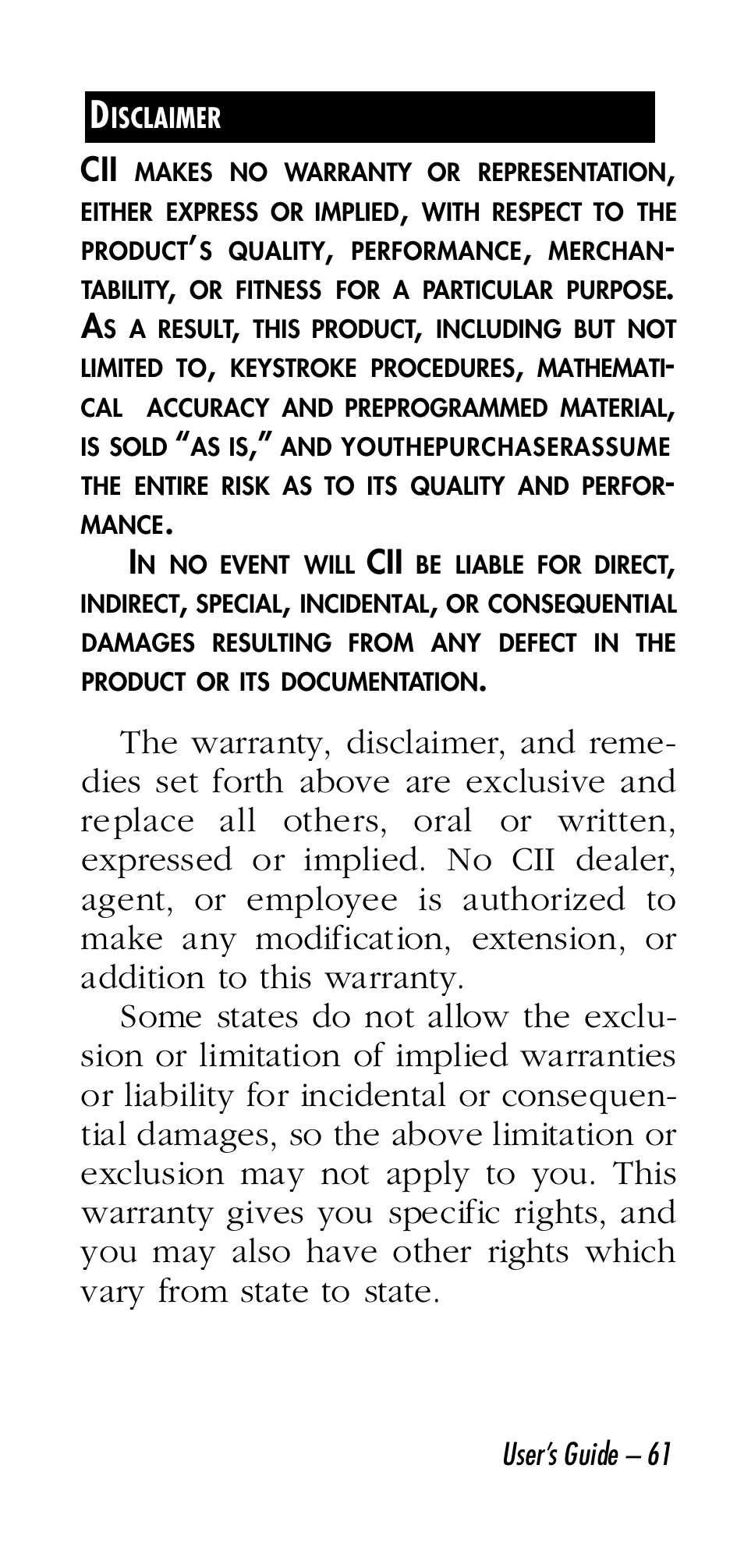 Calculated Industries 3058 User Manual | Page 61 / 64