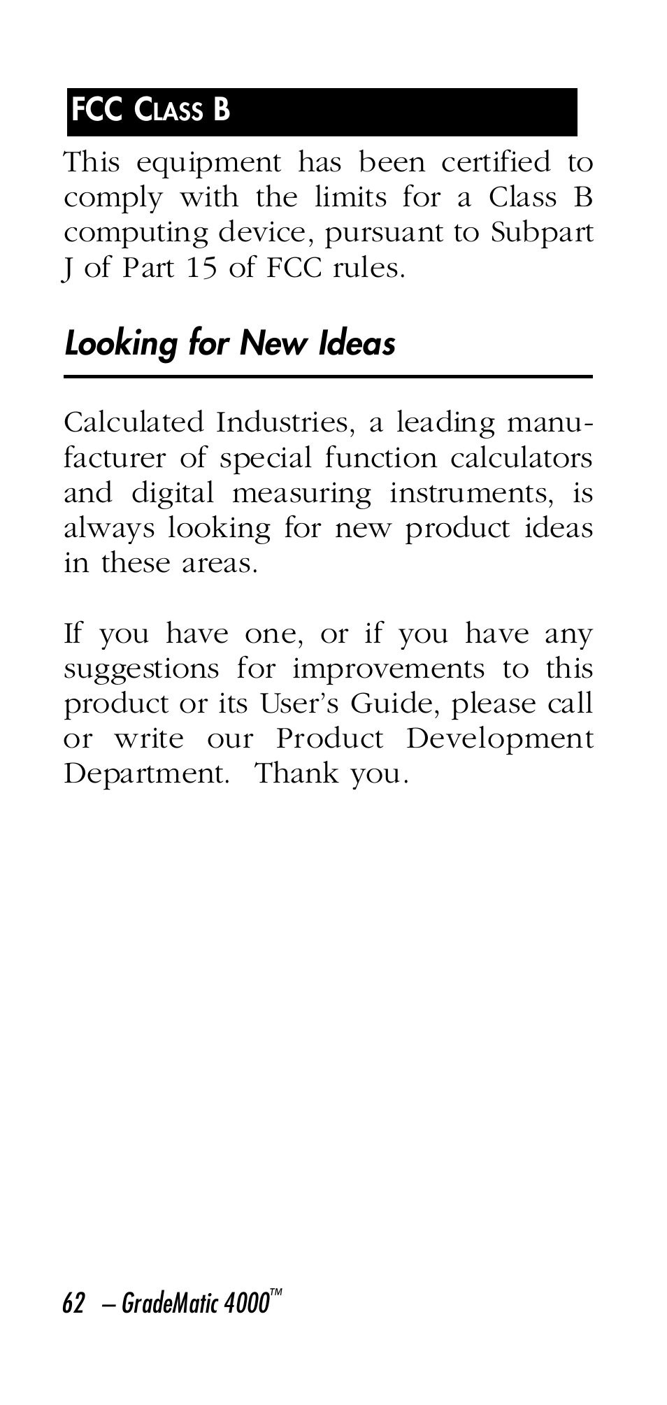 Calculated Industries 3058 User Manual | Page 62 / 64