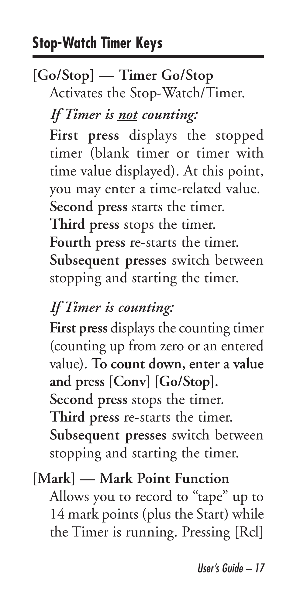 Calculated Industries 9226 User Manual | Page 17 / 56