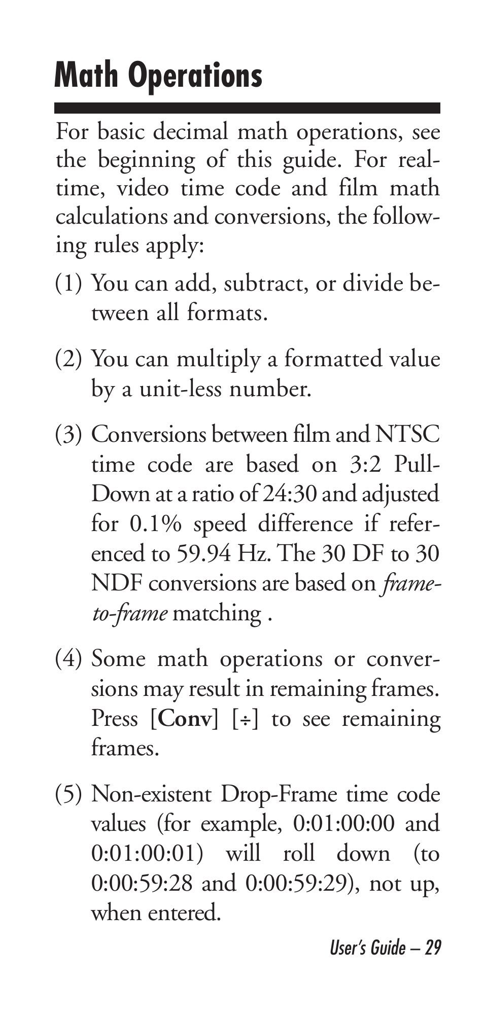 Math operations | Calculated Industries 9226 User Manual | Page 29 / 56
