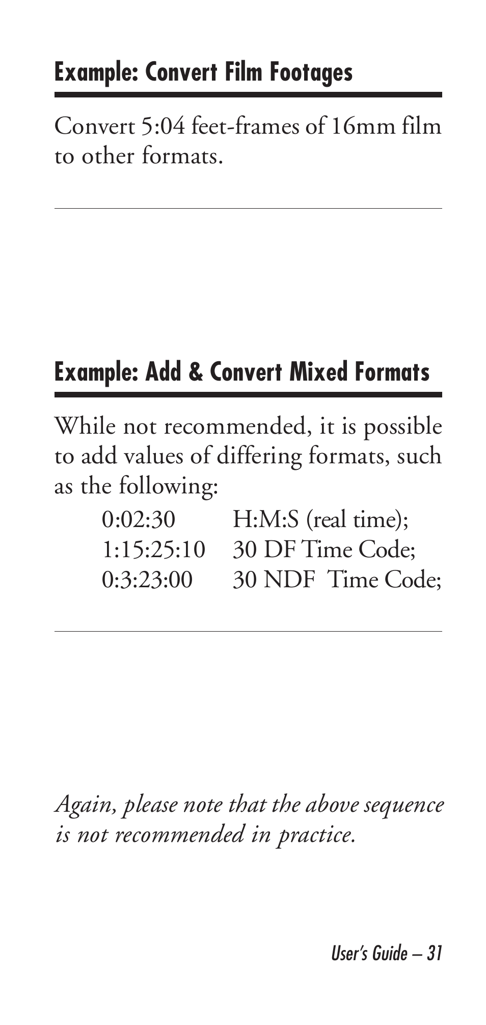 02:30 h:m:s (real time) | Calculated Industries 9226 User Manual | Page 31 / 56