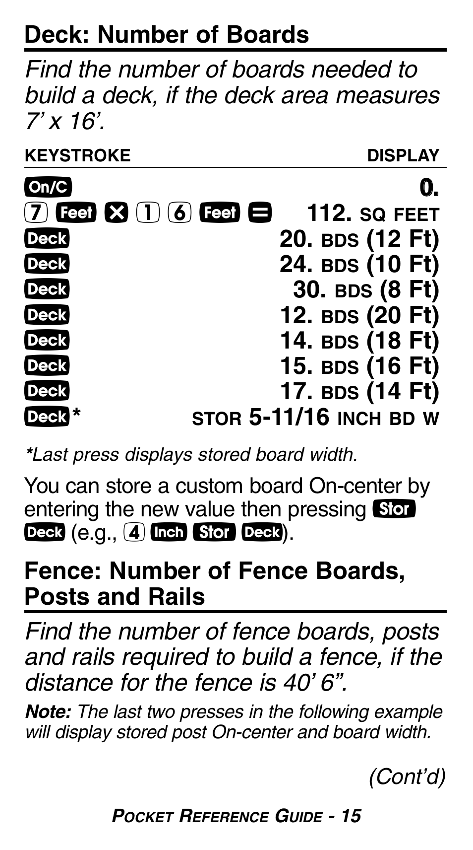 Calculated Industries 8527 User Manual | Page 17 / 24