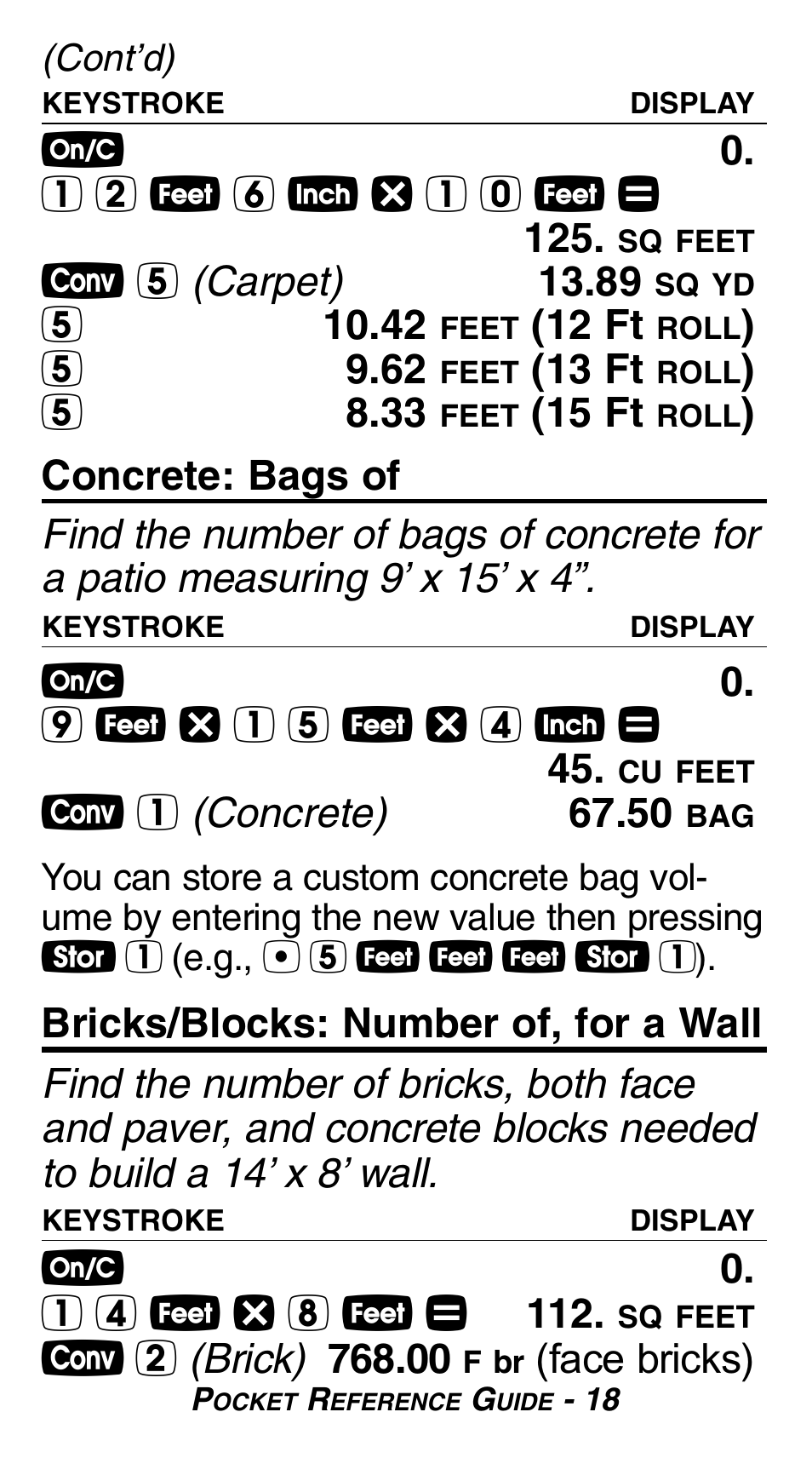 Calculated Industries 8527 User Manual | Page 20 / 24