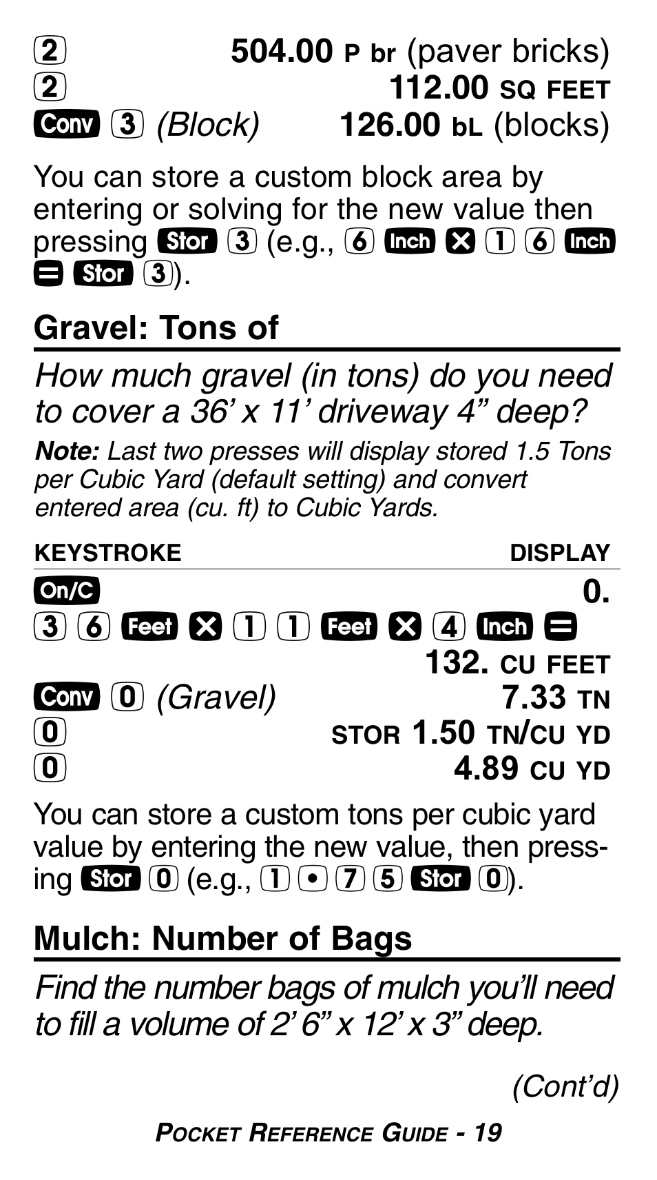 Calculated Industries 8527 User Manual | Page 21 / 24