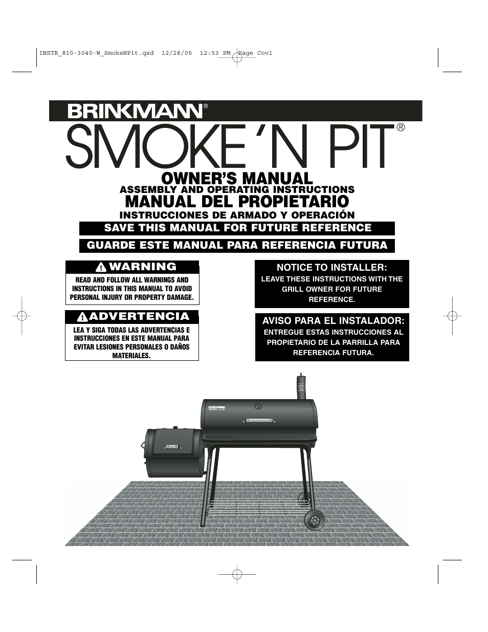 Brinkmann Smoke'n Pit User Manual | 48 pages