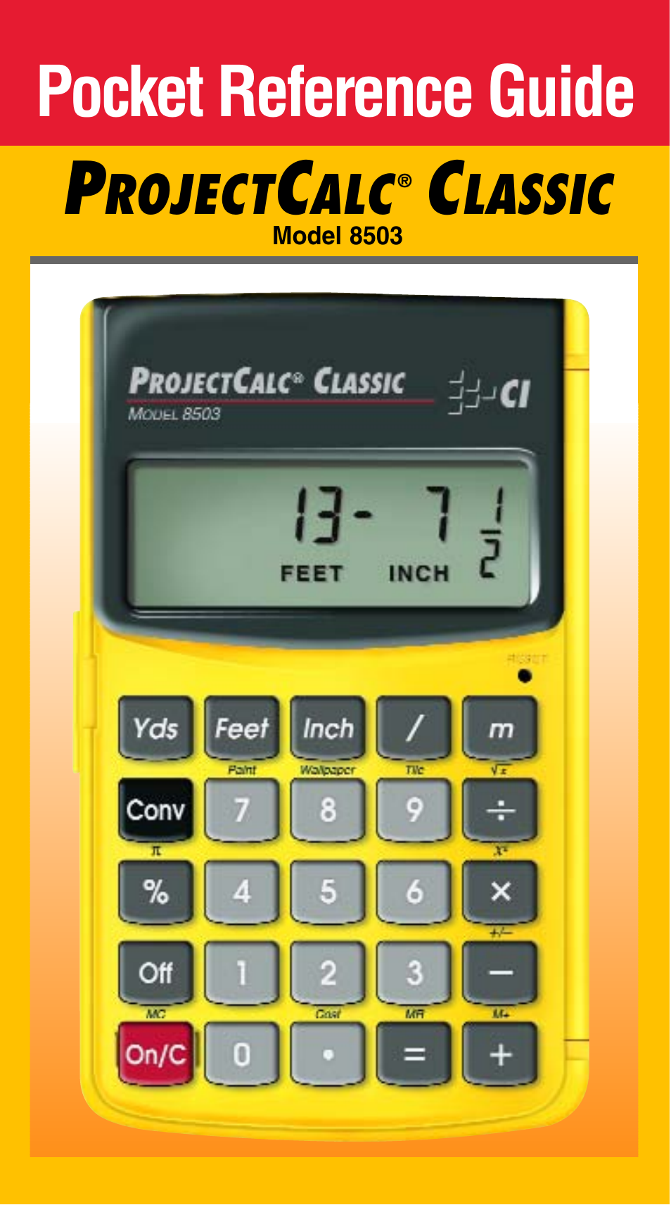 Calculated Industries 8503 User Guide User Manual | 20 pages