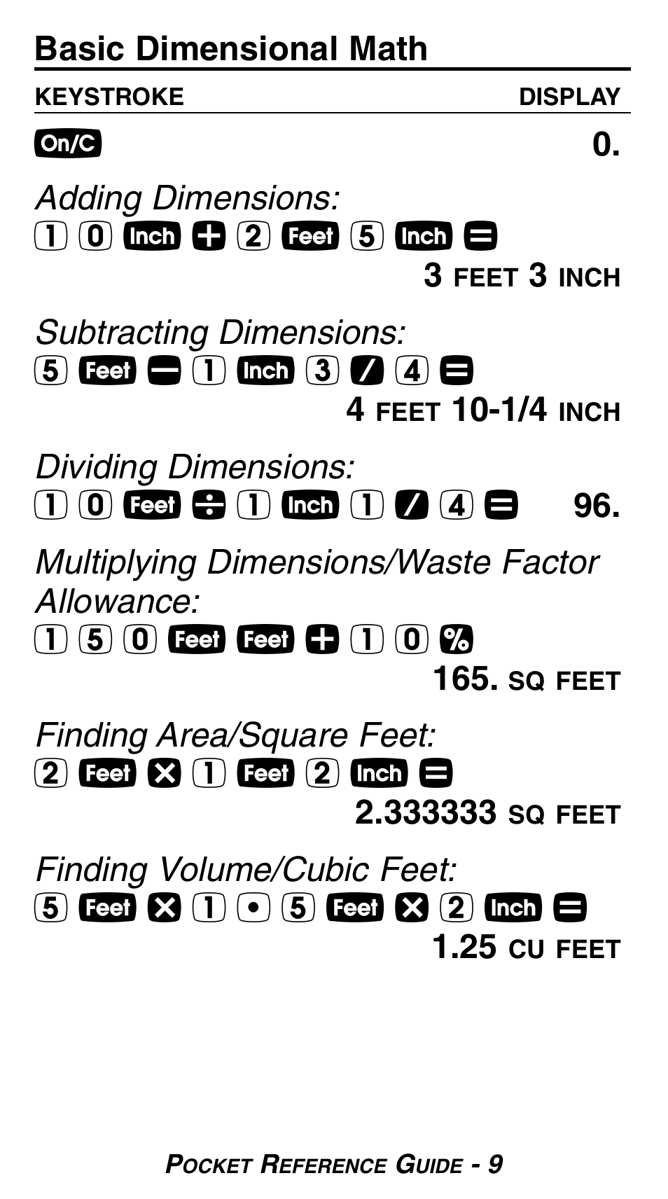 Calculated Industries 8510 User Manual | Page 11 / 23