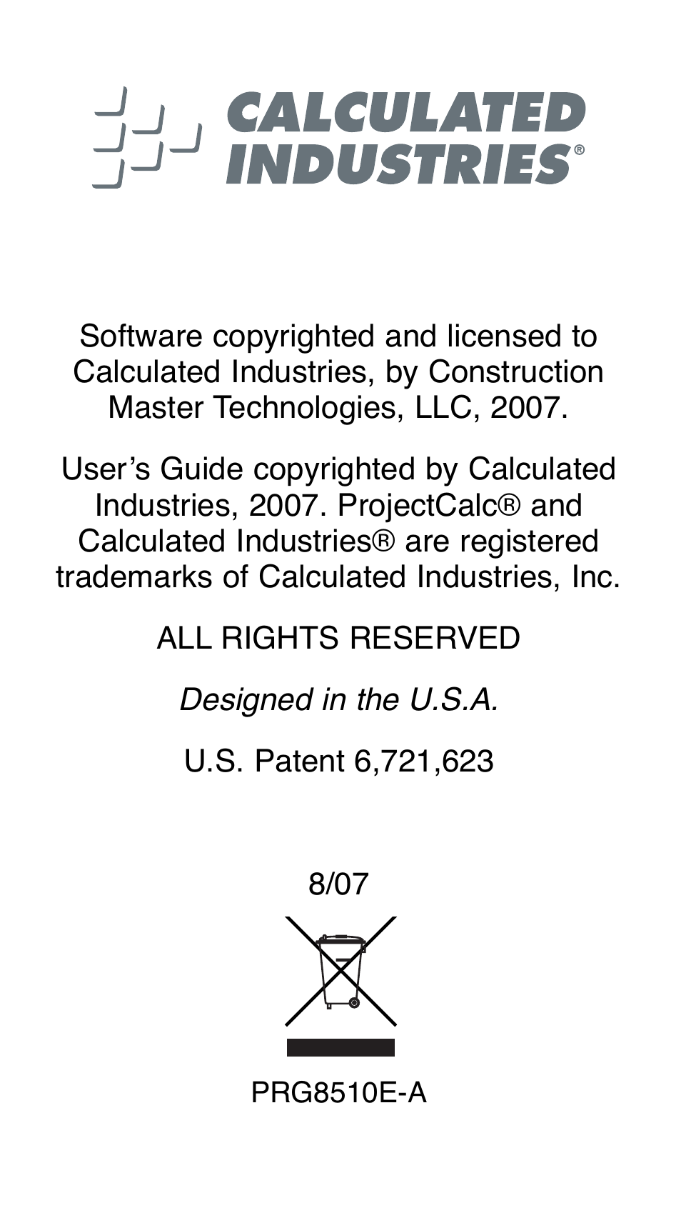 Calculated Industries 8510 User Manual | Page 22 / 23