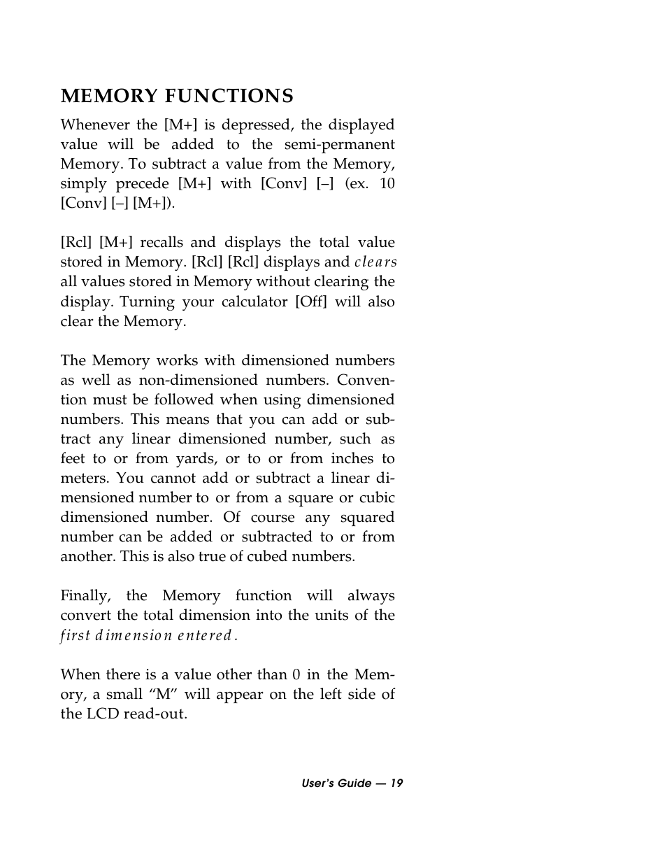 Calculated Industries 3088 User Manual | Page 19 / 55