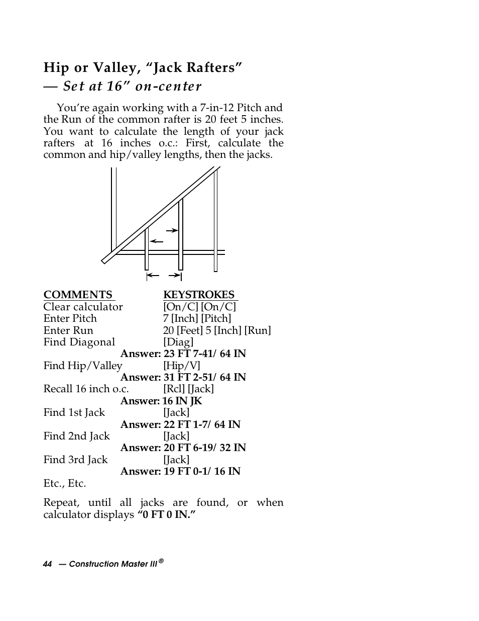 Calculated Industries 3088 User Manual | Page 44 / 55