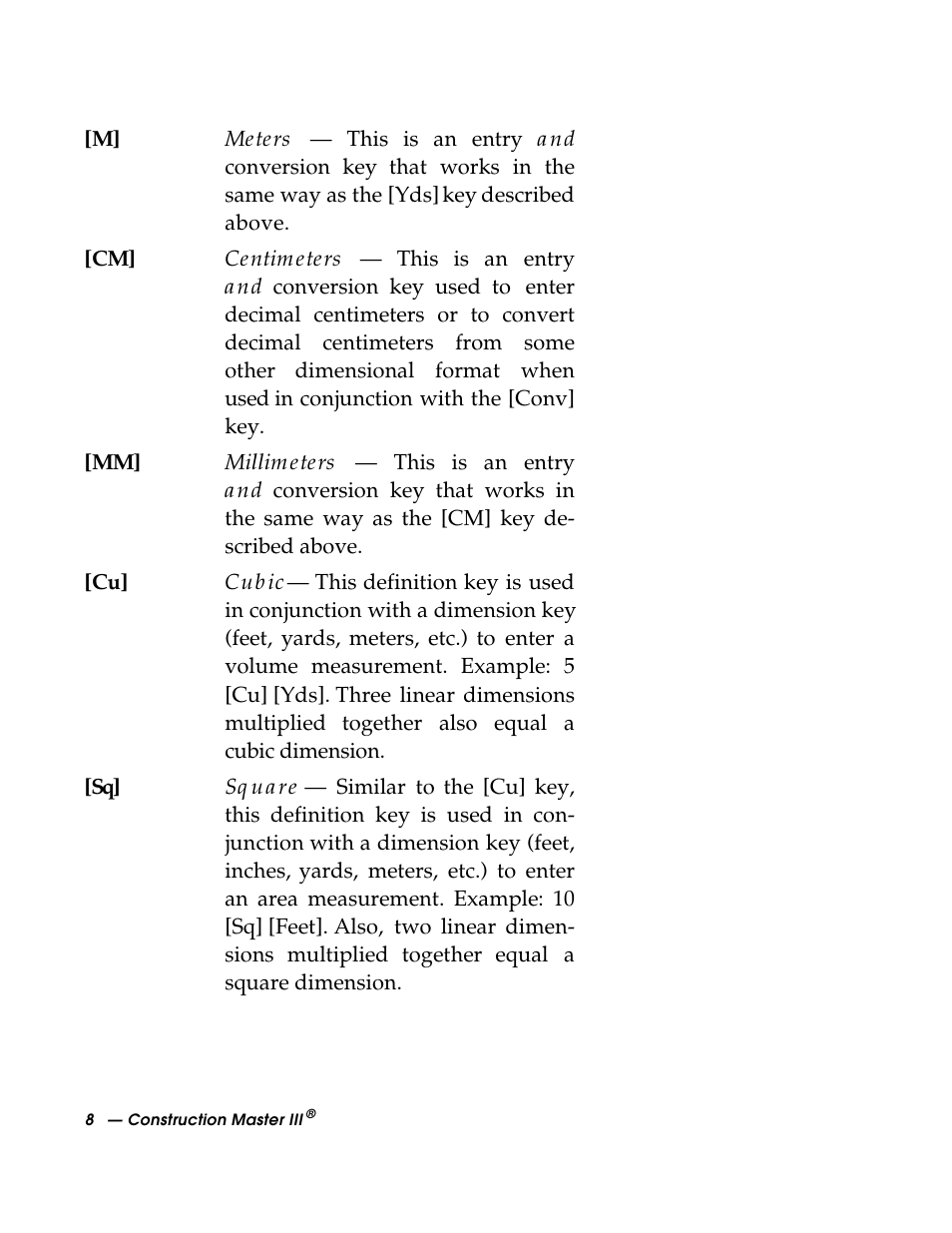 Calculated Industries 3088 User Manual | Page 8 / 55