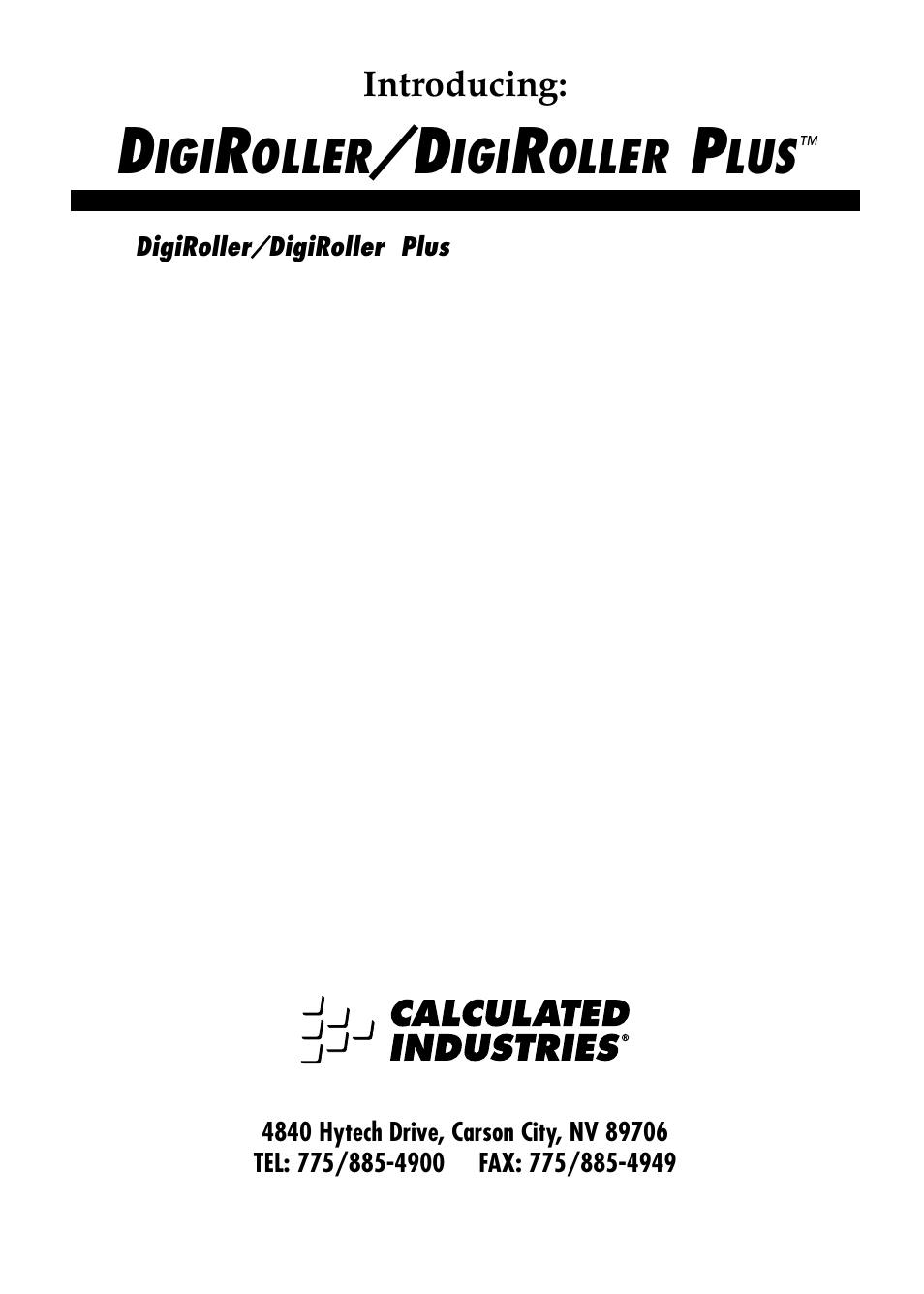 Oller, Introducing | Calculated Industries 6414 User Manual | Page 2 / 51
