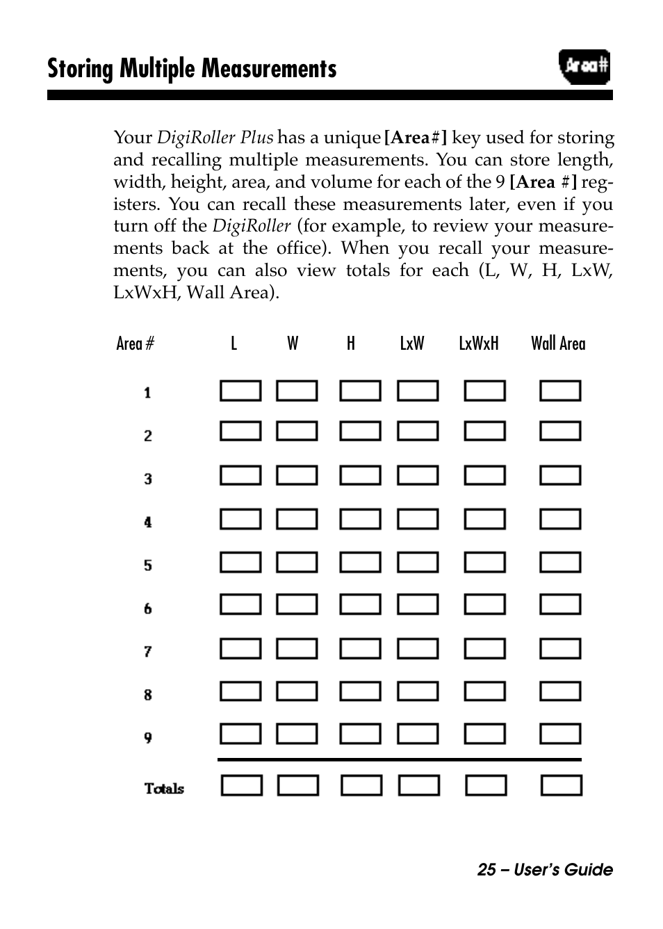 Storing multiple measurements | Calculated Industries 6414 User Manual | Page 27 / 51