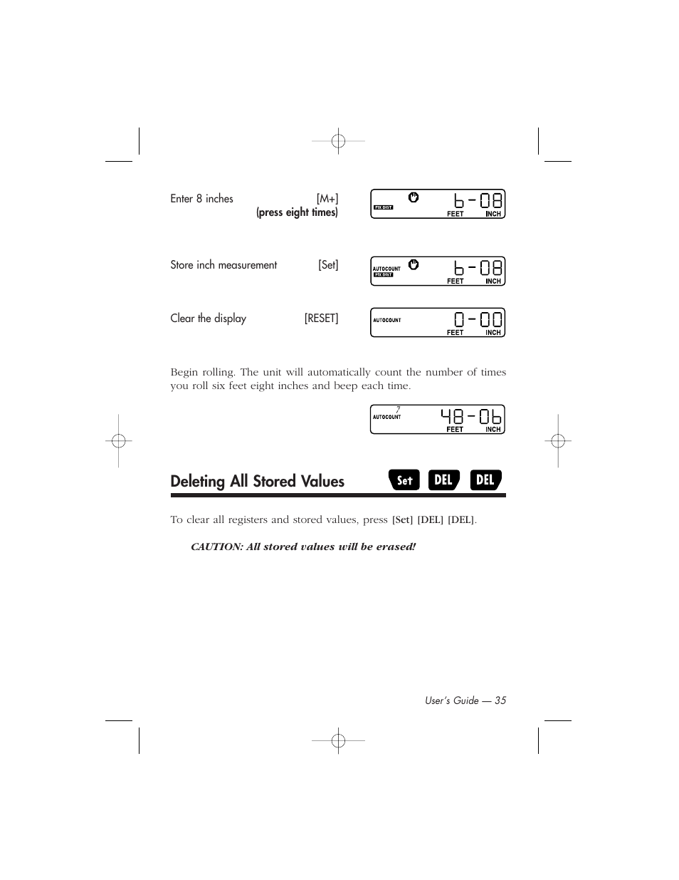 Deleting all stored values | Calculated Industries 6425-C User Manual | Page 37 / 64