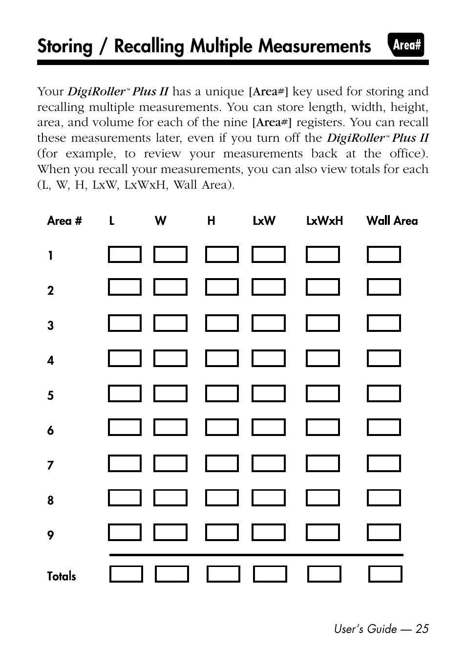 Storing / recalling multiple measurements | Calculated Industries 6425-D User Manual | Page 27 / 64