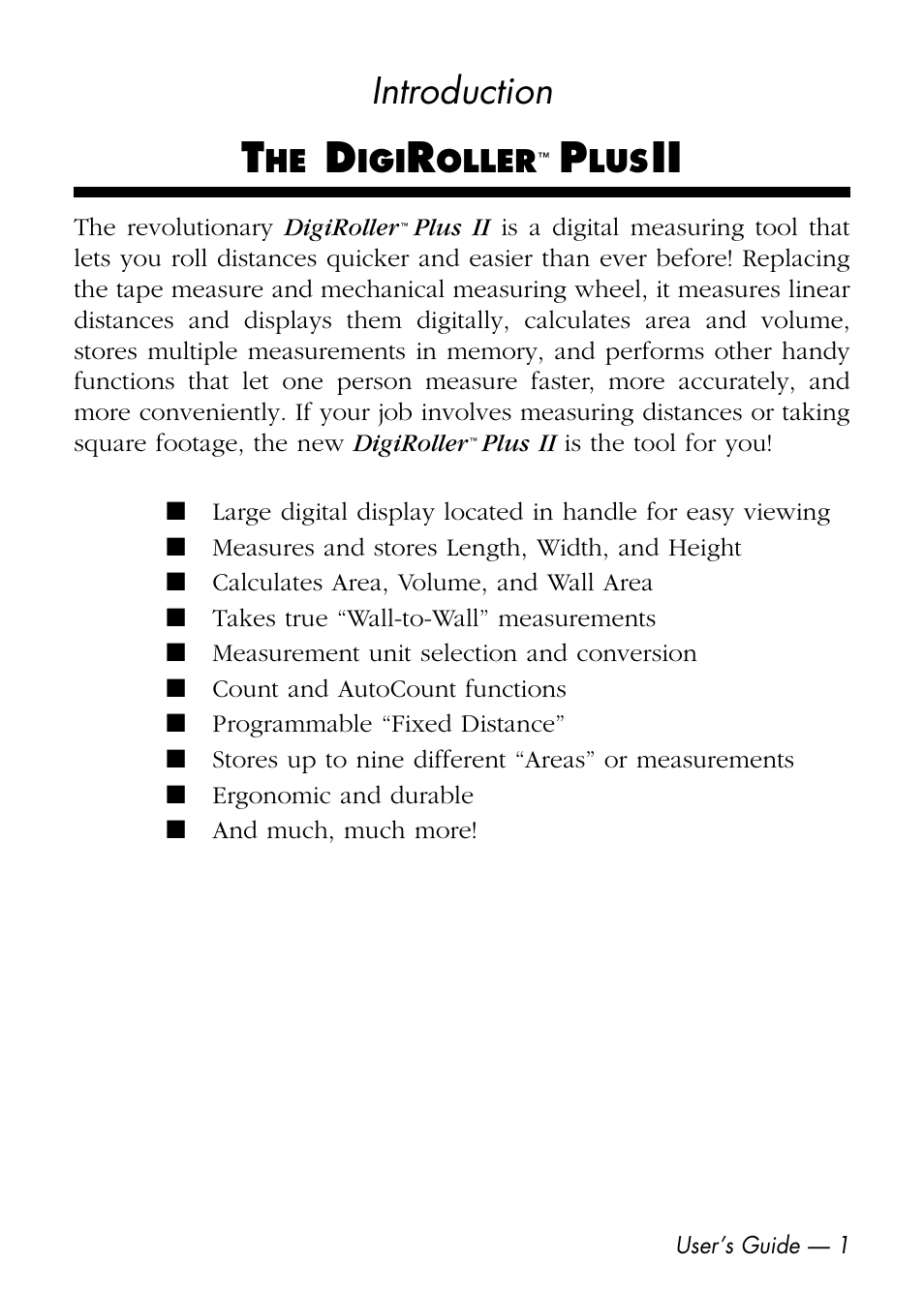 Introduction | Calculated Industries 6425-D User Manual | Page 3 / 64