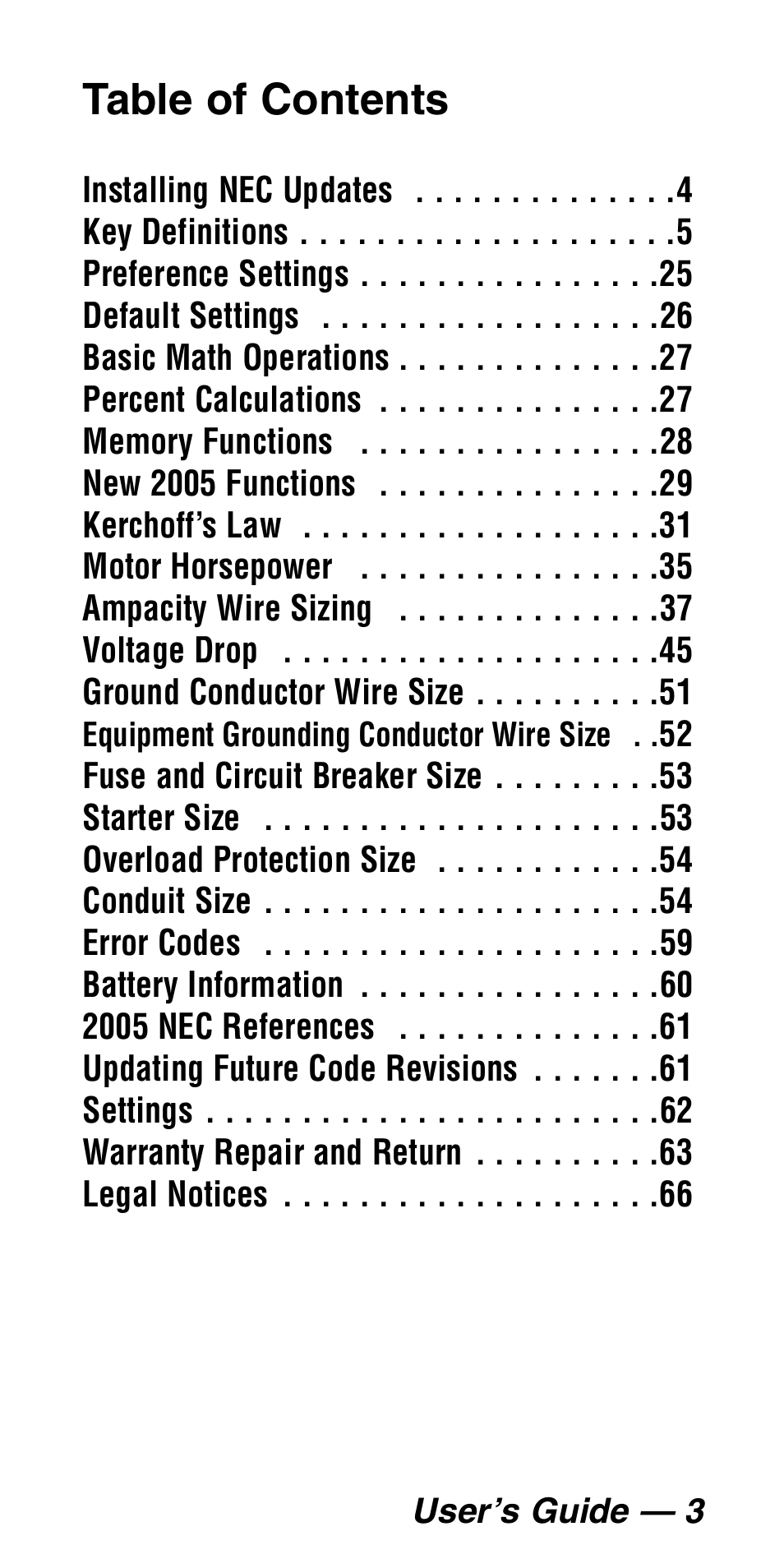 Calculated Industries 5060 User Manual | Page 5 / 70