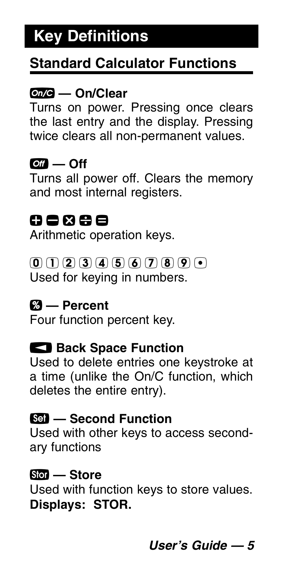 Key definitions | Calculated Industries 5060 User Manual | Page 7 / 70
