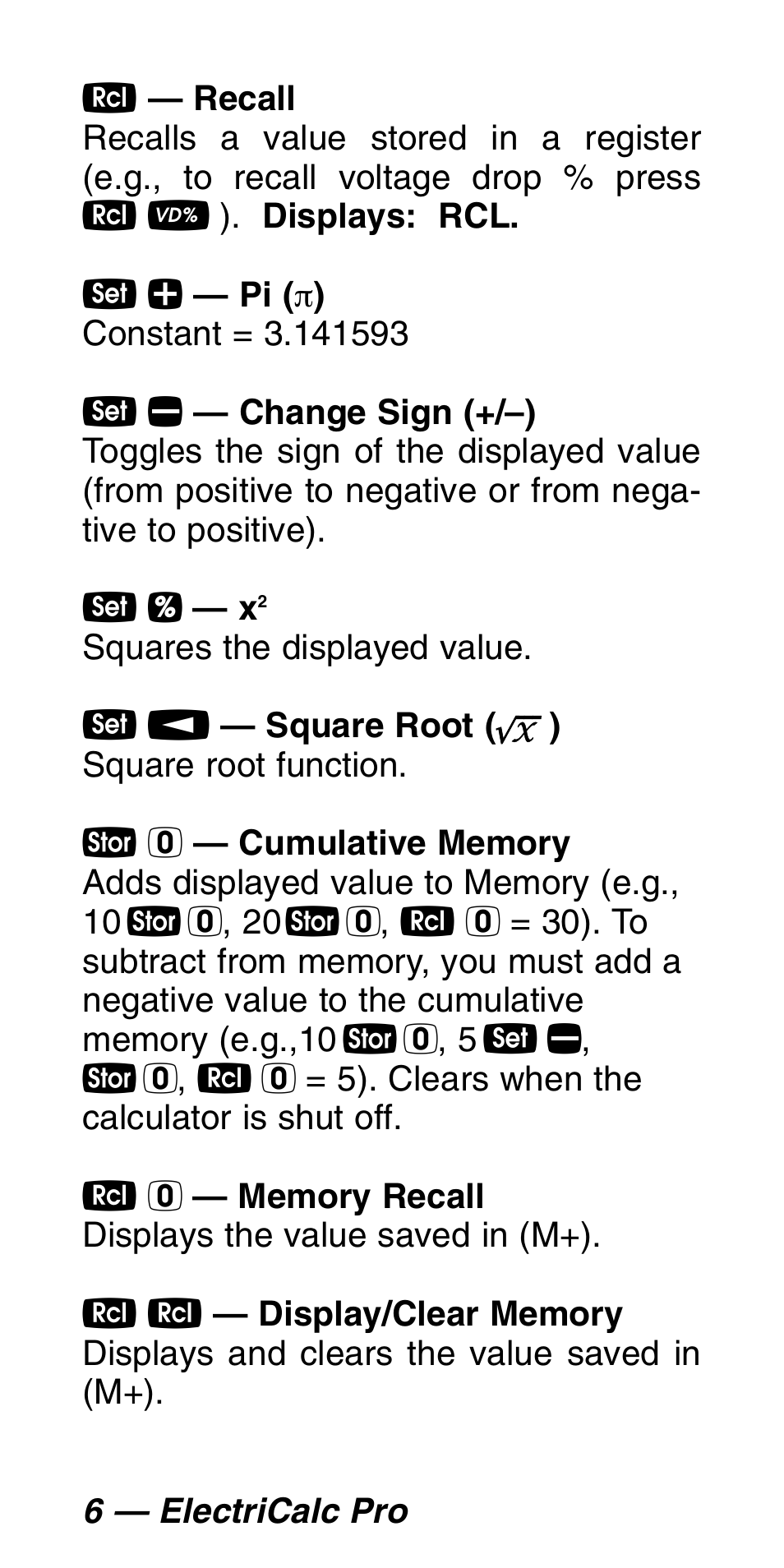 Calculated Industries 5060 User Manual | Page 8 / 70